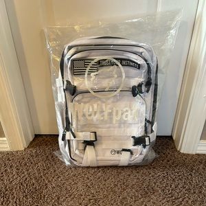 White, 25L Wolfpack backpack with cup holders